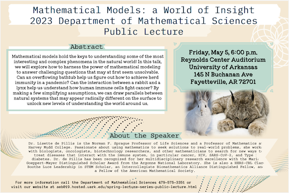 Spring Lecture Series, Public Lecture Poster [PDF]